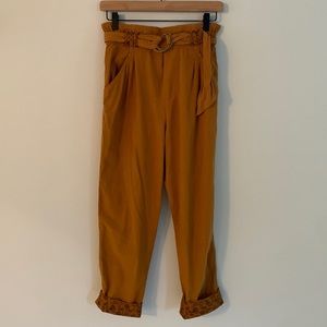 Anthropologie Malin Utility Belted Cuffed Pants